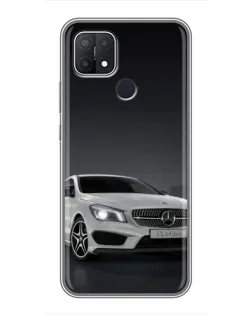 Чехол для OPPO A15 с картинкой «Mercedes AMG GT Silver»