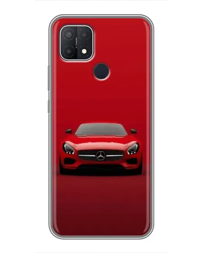 Чехол для OPPO A15 с картинкой «Красный Mercedes AMG»