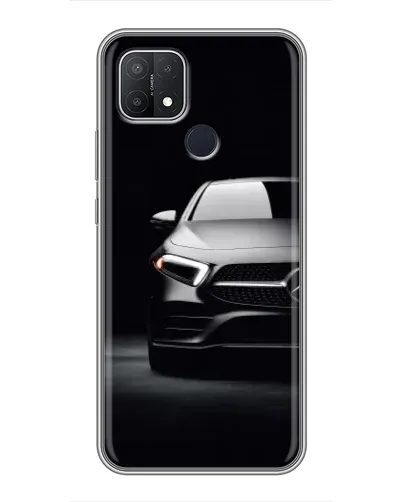 Чехол для OPPO A15 с картинкой «Свет фар Mercedes»