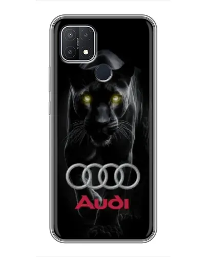 Чехол для OPPO A15 с картинкой «Пантера и Audi»
