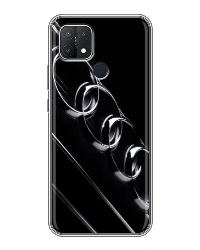 Чехол для OPPO A15 с картинкой «Audi — абстрактные кольца»