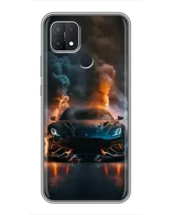 Чехол для OPPO A15 с картинкой «Lamborghini дымная эстетика» Чехол для OPPO A15 с картинкой «Lamborghini дымная эстетика»