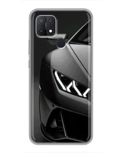 Чехол для OPPO A15 с картинкой «Lamborghini фары детализация» Чехол для OPPO A15 с картинкой «Lamborghini фары детализация»