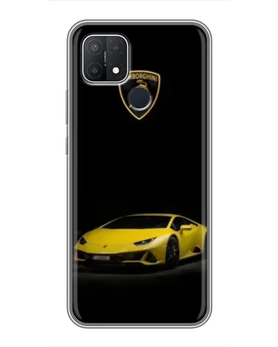 Чехол для OPPO A15 с картинкой «Lamborghini желтый акцент» Чехол для OPPO A15 с картинкой «Lamborghini желтый акцент»