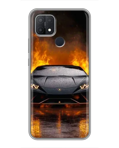 Чехол для OPPO A15 с картинкой «Lamborghini в огне» Чехол для OPPO A15 с картинкой «Lamborghini в огне»