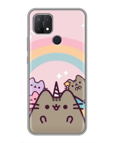 Чехол для OPPO A15 с картинкой «Единорог Pusheen» Чехол для OPPO A15 с картинкой «Единорог Pusheen»