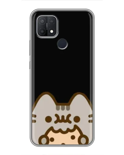 Чехол для OPPO A15 с картинкой «Пушин на черном» Чехол для OPPO A15 с картинкой «Пушин на черном»