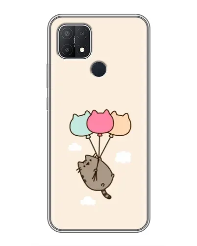 Чехол для OPPO A15 с картинкой «Пушин на шариках» Чехол для OPPO A15 с картинкой «Пушин на шариках»