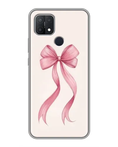 Чехол для OPPO A15 с картинкой «Розовый бант»