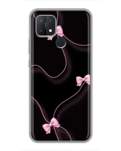 Чехол для OPPO A15 с картинкой «Розовые ленты»