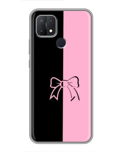 Чехол для OPPO A15 с картинкой «Половинки банта»