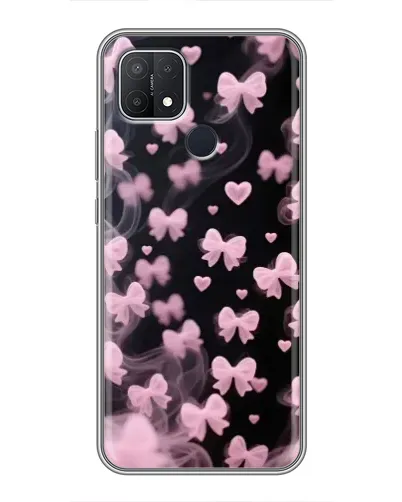 Чехол для OPPO A15 с картинкой «Неоновое кружево»