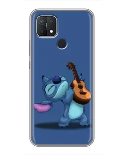 Чехол для OPPO A15 с картинкой «Стич с укулеле» Чехол для OPPO A15 с картинкой «Стич с укулеле»