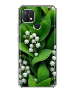 Чехол для OPPO A15 с картинкой «Ландыши в зелени» Чехол для OPPO A15 с картинкой «Ландыши в зелени»