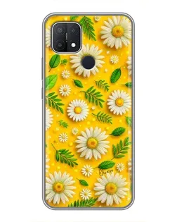 Чехол для OPPO A15 с картинкой «Ромашковое солнце» Чехол для OPPO A15 с картинкой «Ромашковое солнце»