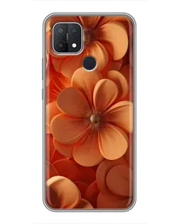 Чехол для OPPO A15 с картинкой «Оранжевый макро цветок» Чехол для OPPO A15 с картинкой «Оранжевый макро цветок»