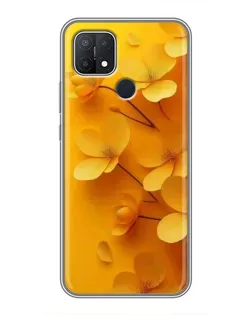 Чехол для OPPO A15 с картинкой «Золотые лепестки» Чехол для OPPO A15 с картинкой «Золотые лепестки»