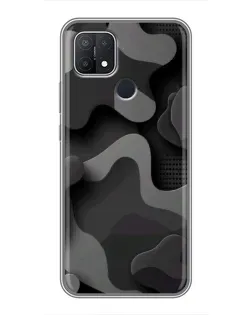Чохол для OPPO A15 з картинкою «Темний абстрактний камуфляж» Чохол для OPPO A15 з картинкою «Темний абстрактний камуфляж»