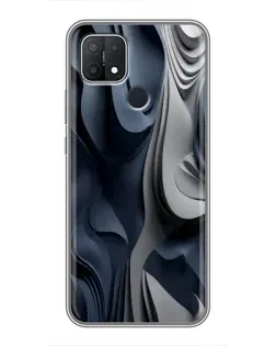 Чохол для OPPO A15 з картинкою «Об'ємні сині складки» Чохол для OPPO A15 з картинкою «Об'ємні сині складки»