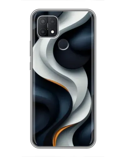 Чохол для OPPO A15 з картинкою «Об'ємні чорно-білі стрічки» Чохол для OPPO A15 з картинкою «Об'ємні чорно-білі стрічки»