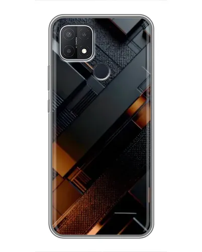 Чохол для OPPO A15 з картинкою «Чорні геометричні блоки» Чохол для OPPO A15 з картинкою «Чорні геометричні блоки»