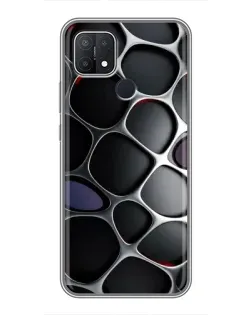 Чехол для OPPO A15 с картинкой «Объемная темная решетка» Чехол для OPPO A15 с картинкой «Объемная темная решетка»