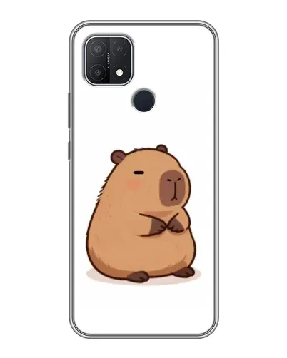 Чехол для OPPO A15 с картинкой «Толстенькая капибара»