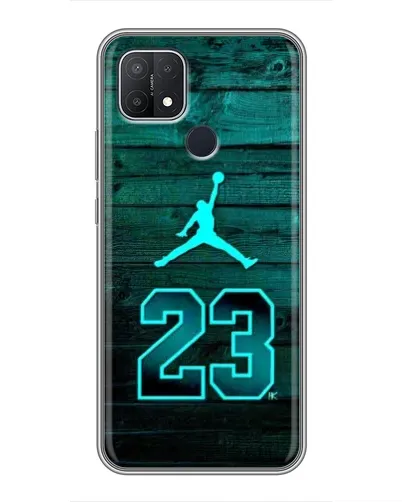 Чехол для OPPO A15s с картинкой «Jordan Cyan 23»