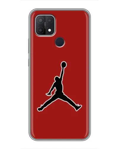 Чехол для OPPO A15s с картинкой «Jordan Red Back»