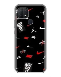 Чехол для OPPO A15s с картинкой «Nike Mix Pattern»