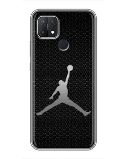 Чехол для OPPO A15s с картинкой «Jordan Dark Carbon»