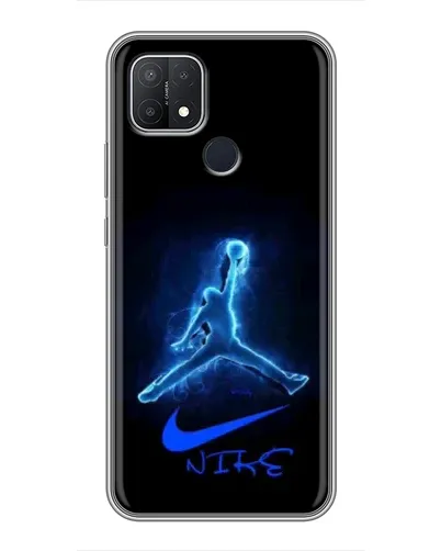 Чехол для OPPO A15s с картинкой «Jordan Neon Blue»