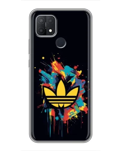 Чехол для OPPO A15s с картинкой «Adidas Splash»