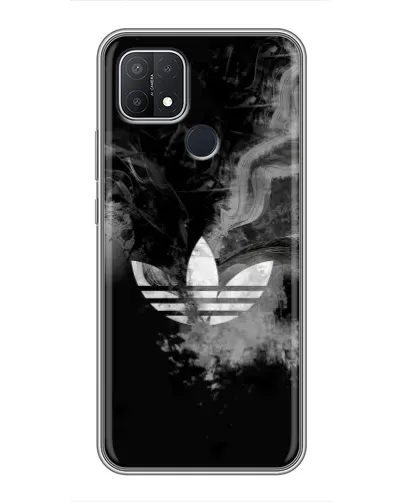 Чехол для OPPO A15s с картинкой «Абстрактный дым Adidas»