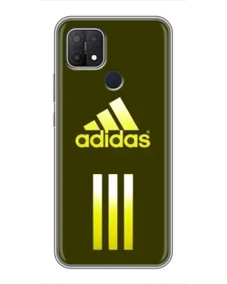 Чехол для OPPO A15s с картинкой «Оливковый градиент Adidas»