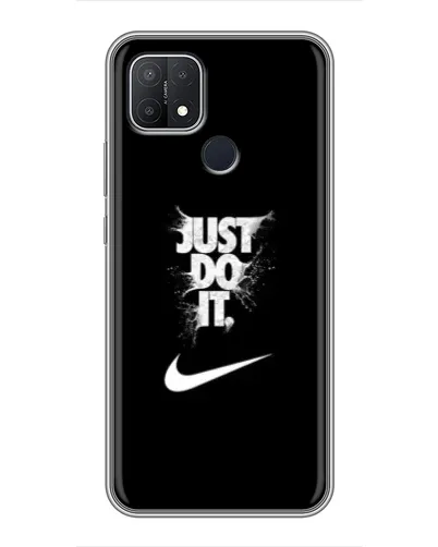 Чехол для OPPO A15s с картинкой «Текстовый принт Nike»