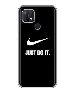Чехол для OPPO A15s с картинкой «Классический принт Nike» Чехол для OPPO A15s с картинкой «Классический принт Nike»