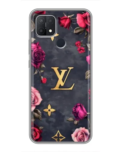 Чехол для OPPO A15s с картинкой «Цветочный Louis Vuitton»