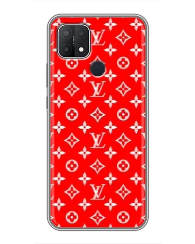 Чехол для OPPO A15s с картинкой «Яркий паттерн LV»