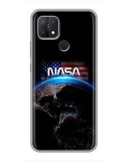Чохол для OPPO A15s з картинкою «Земля з космосу NASA»