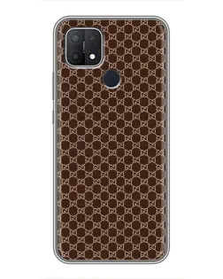 Чехол для OPPO A15s с картинкой «Gucci — шоколадная сетка» Чехол для OPPO A15s с картинкой «Gucci — шоколадная сетка»