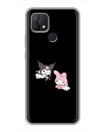 Чехол для OPPO A15s с картинкой «My Melody и Kuromi»