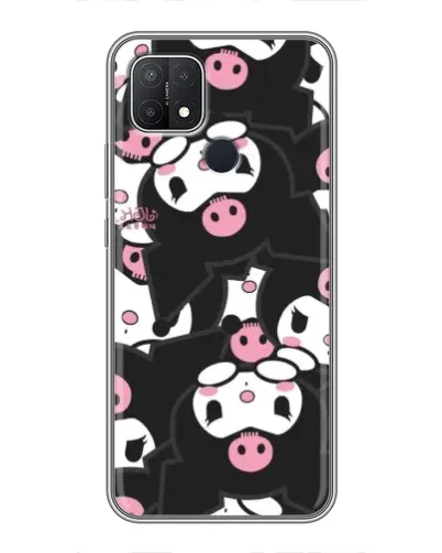 Чехол для OPPO A15s с картинкой «Паттерн голов Куроми»