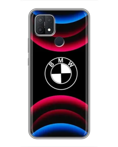 Чехол для OPPO A15s с картинкой «Логотип BMW и неоновые дуги» Чехол для OPPO A15s с картинкой «Логотип BMW и неоновые дуги»