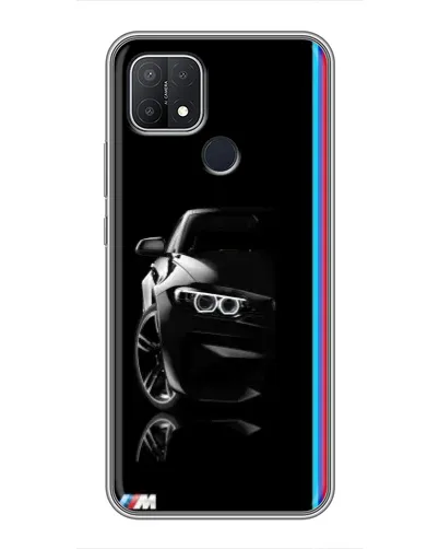 Чехол для OPPO A15s с картинкой «Силуэт BMW в темноте» Чехол для OPPO A15s с картинкой «Силуэт BMW в темноте»
