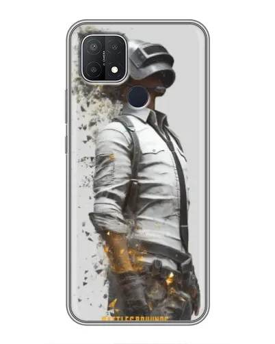 Чохол для OPPO A15s з картинкою «PUBG — боєць у пилу»