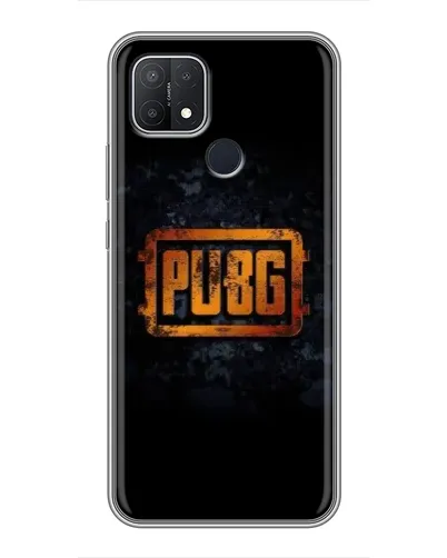 Чохол для OPPO A15s з картинкою «PUBG — золотий логотип»