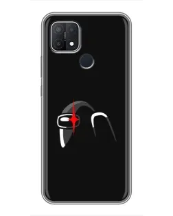 Чохол для OPPO A15s з картинкою «Among Us шолом»