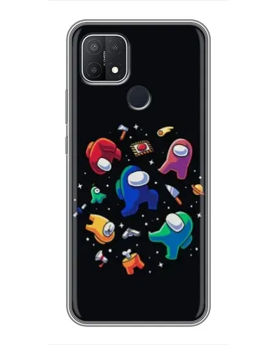 Чехол для OPPO A15s с картинкой «Among Us космос» Чехол для OPPO A15s с картинкой «Among Us космос»