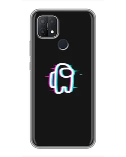 Чохол для OPPO A15s з картинкою «Among Us неон»